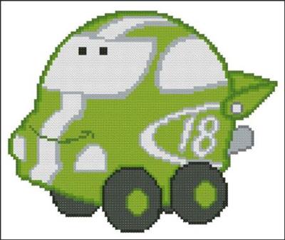 (image for) Chubby Race Cars 005 Green Lightning
